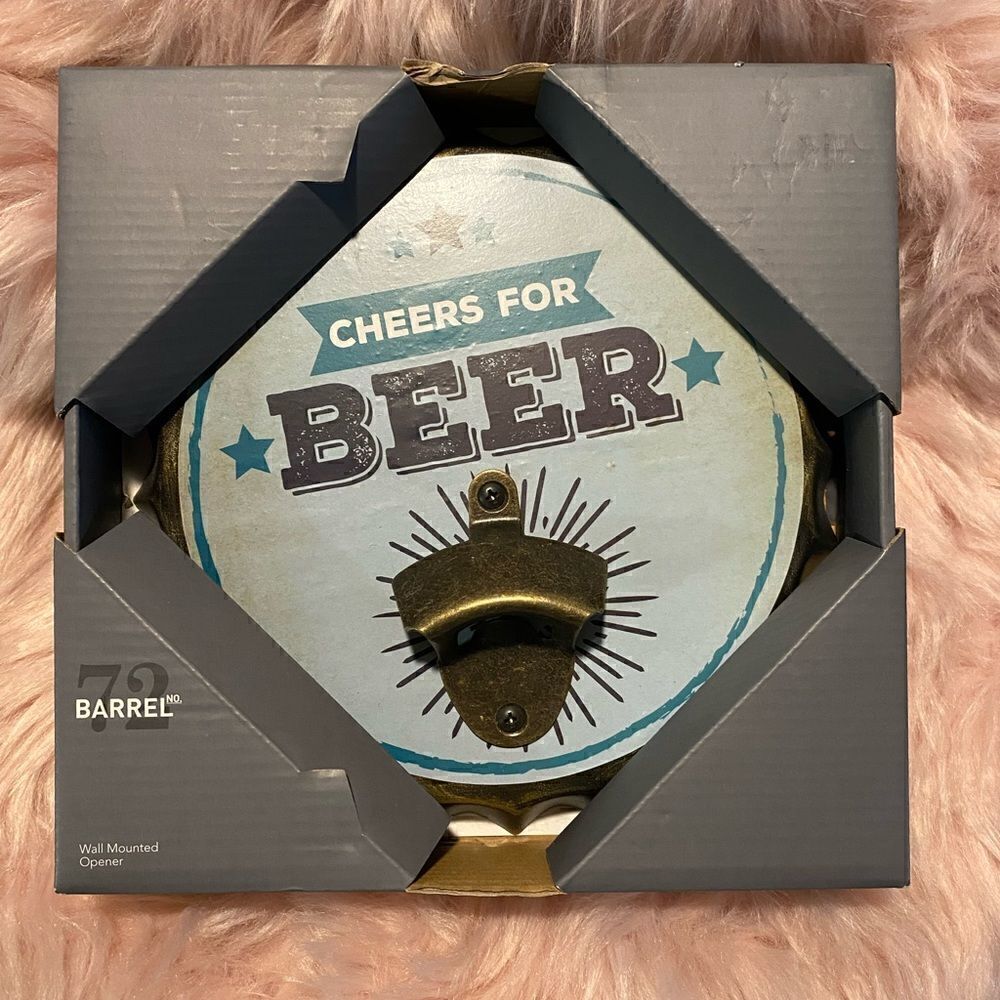 Cheers for Beer Wall Hanging Bottle Opener